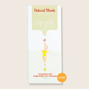 Mesjokke, Natural Blonde, bean-to-bar witte chocolade 40gr