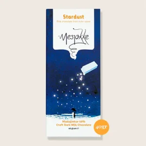 Mesjokke, Stardust Dark Milk, bean-to-bar melkchocolade 40gr