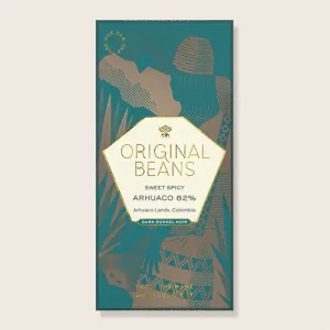 Voorkant van de verpakking Original Beans | Arhuaco extra puur