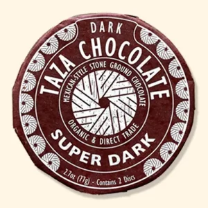 Voorkant verpakking Taza Chocolade - Extra pure chocolade