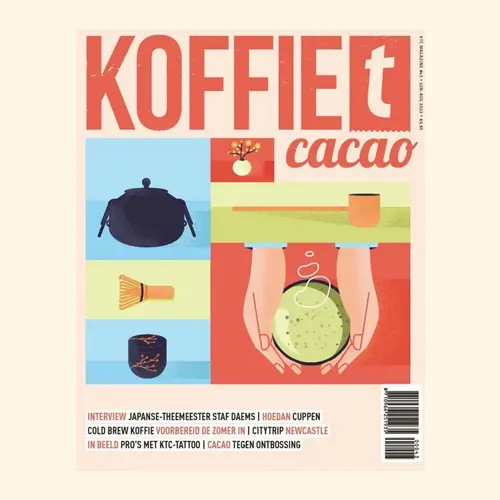 De kaft van ons favoriete Nederlandse chocolade tijdschrift koffieTcacao.